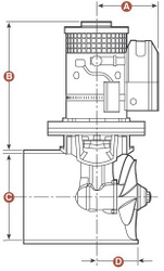 Schemat budowy i wymiary steru trumieniowego 140 TT